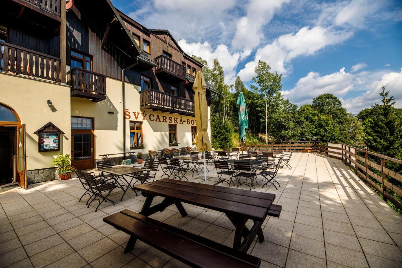 Hotel Svycarska Bouda Špindlerŭv Mlýn Esterno foto